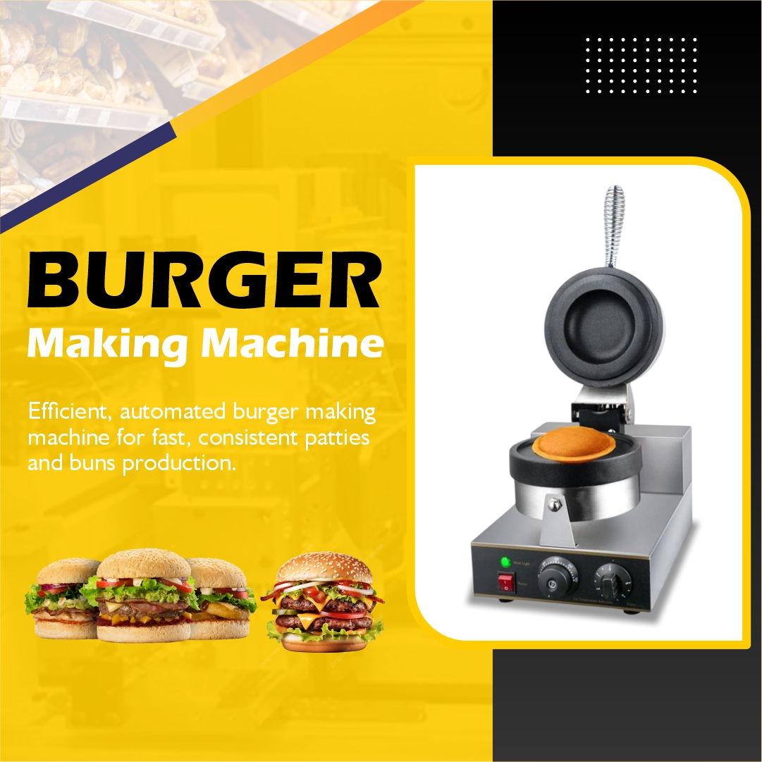 Burger Patty Press Machine – Fast & Uniform Patty Shaping