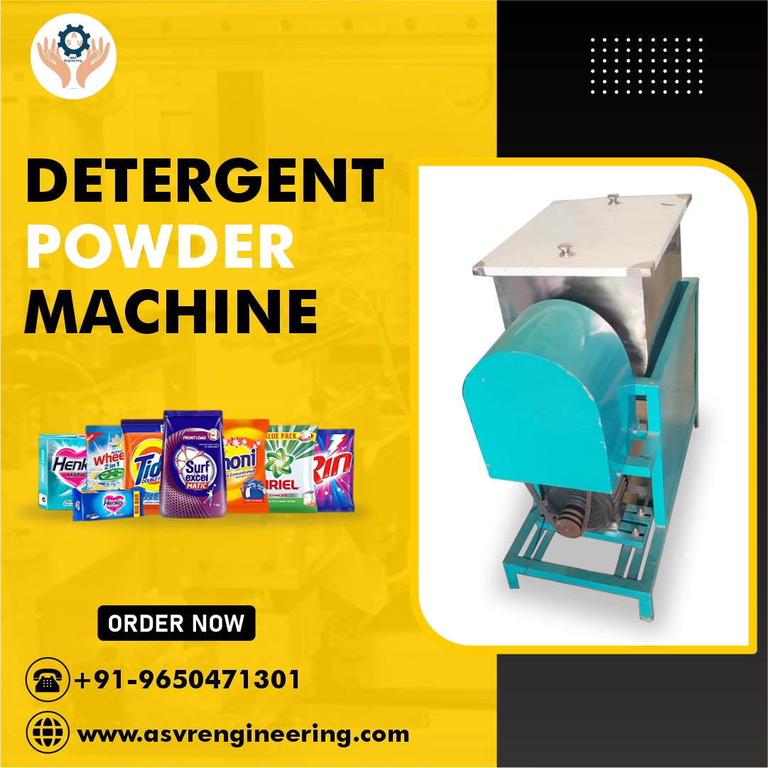 Detergent Powder Manufacturing Machine for Small & Large Units – ASVR Engineering Pvt Ltd