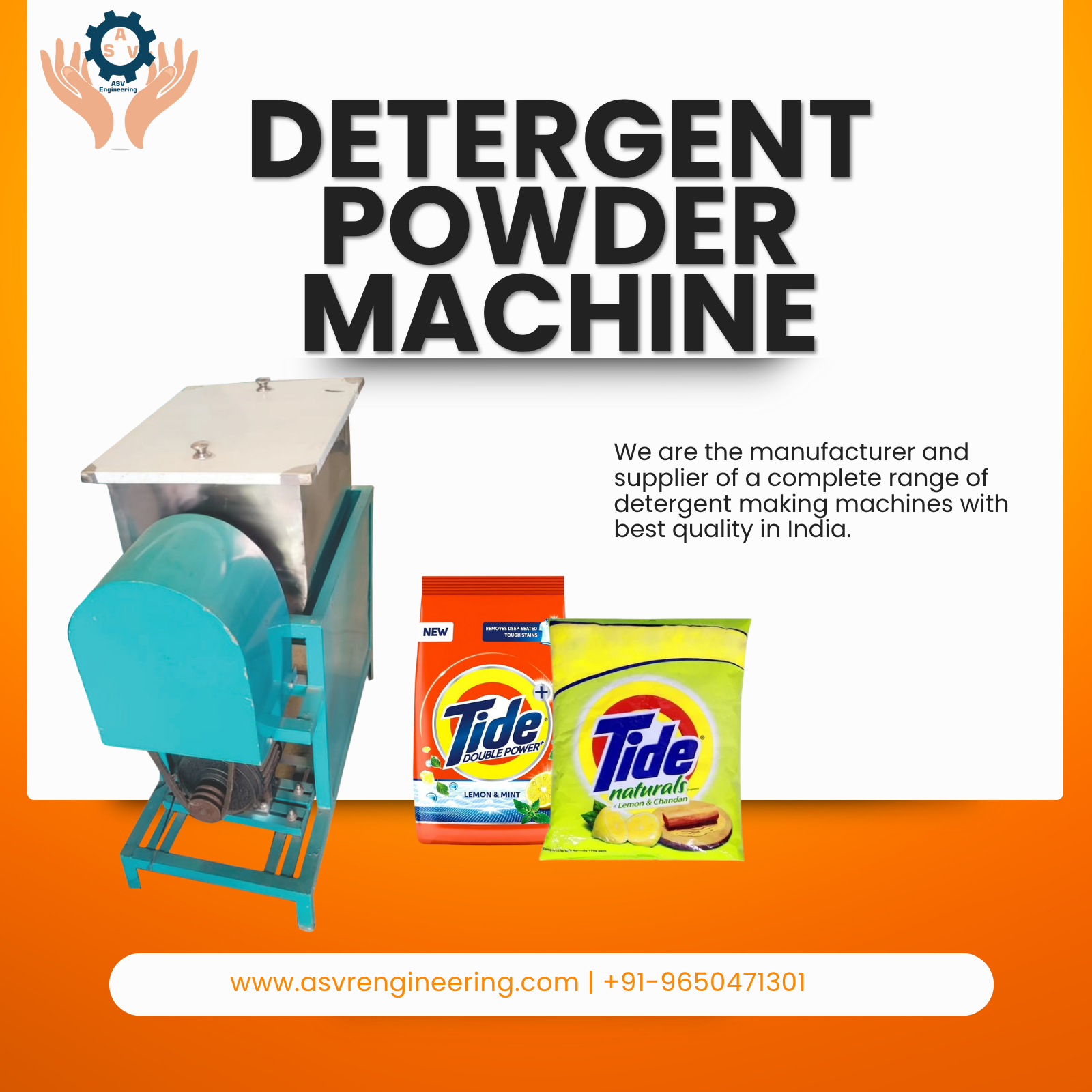 Detergent Powder Plant Machinery with High Mixing Accuracy