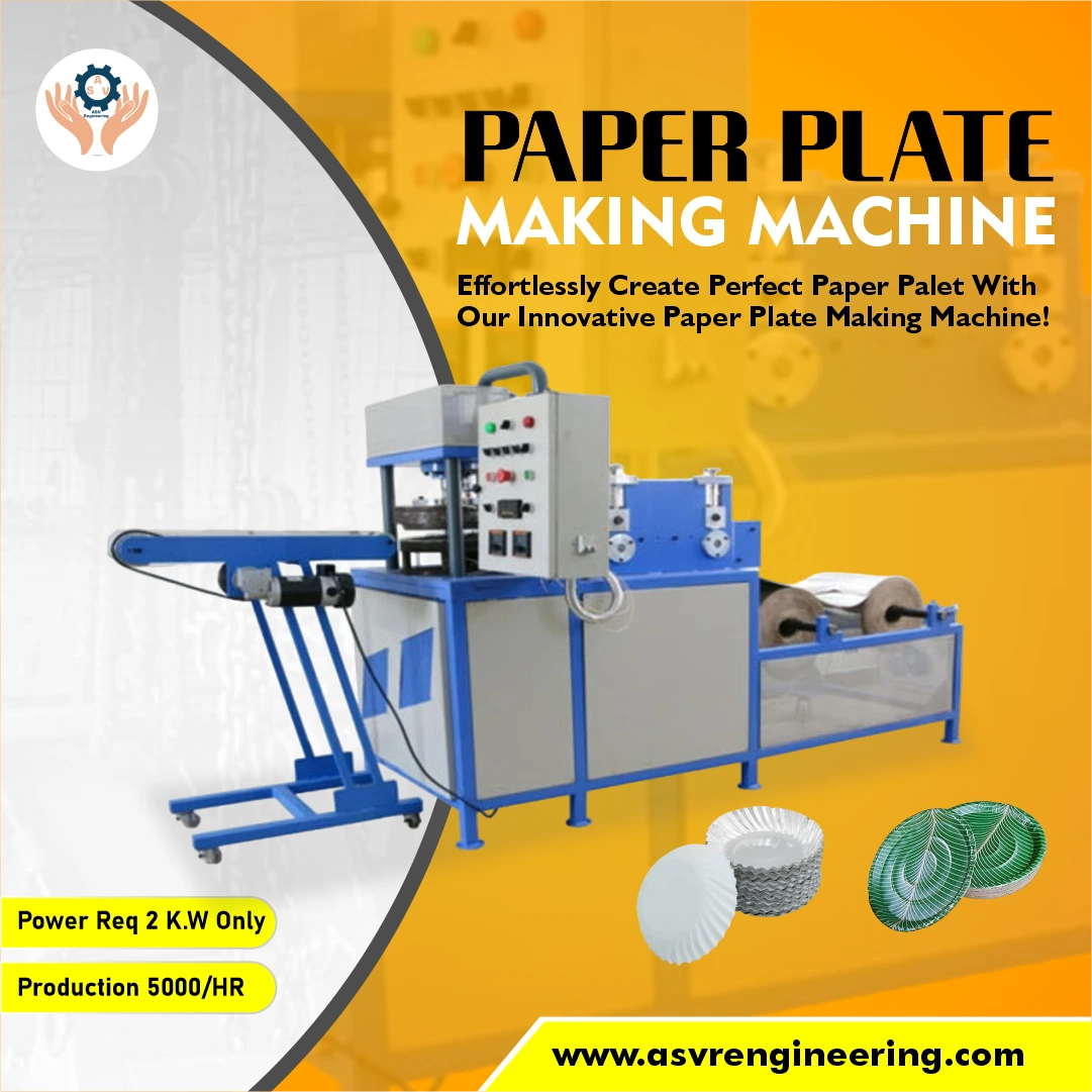 Buy Paper Plate Making Machine in Chumoukedima – ASVR Engineering Pvt Ltd
