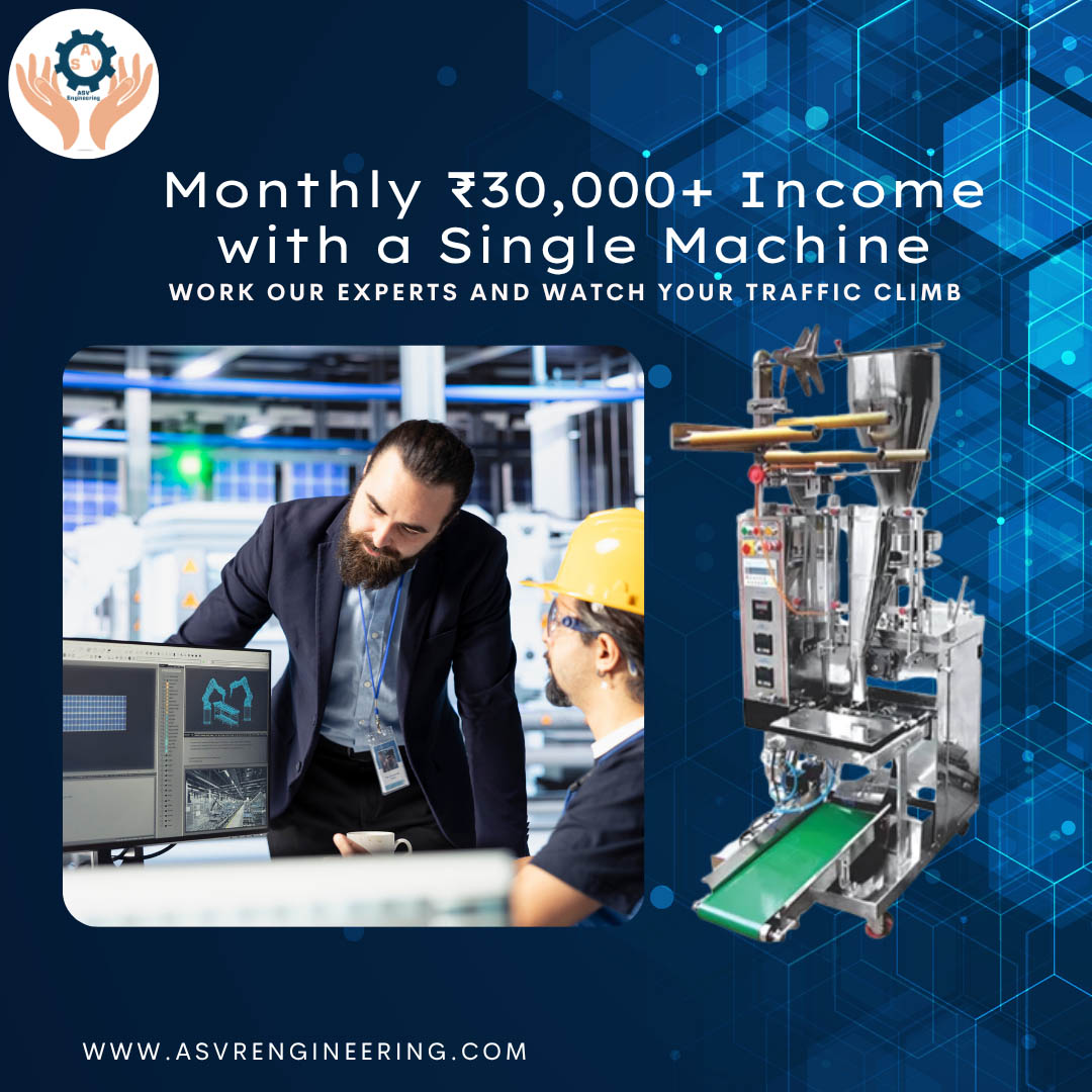 Startup Ideas for Rural India – ASVR Leads the Way with Profitable Machines