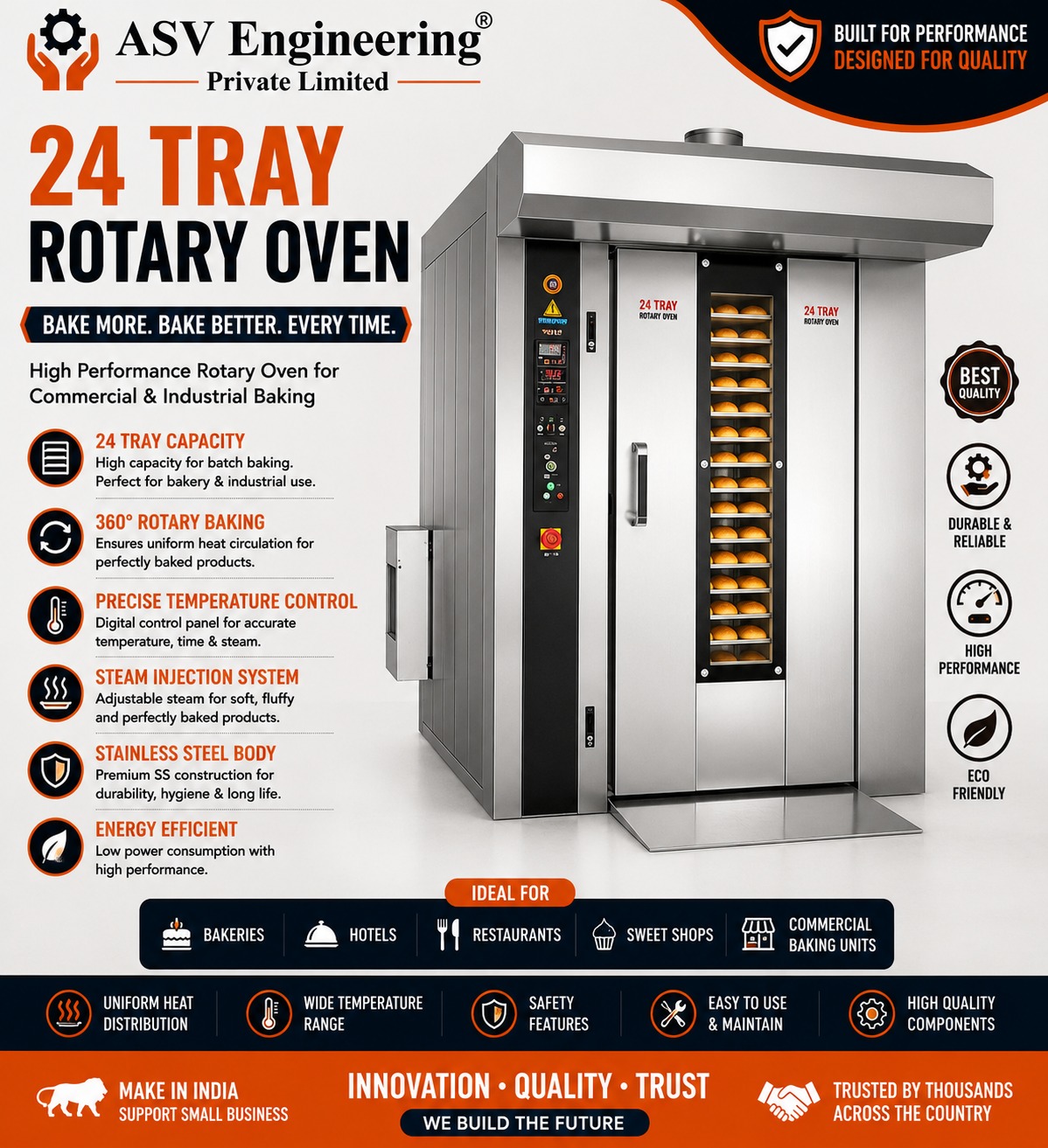 24 Tray Rotary Oven in Satari, Goa | ASVR Engineering