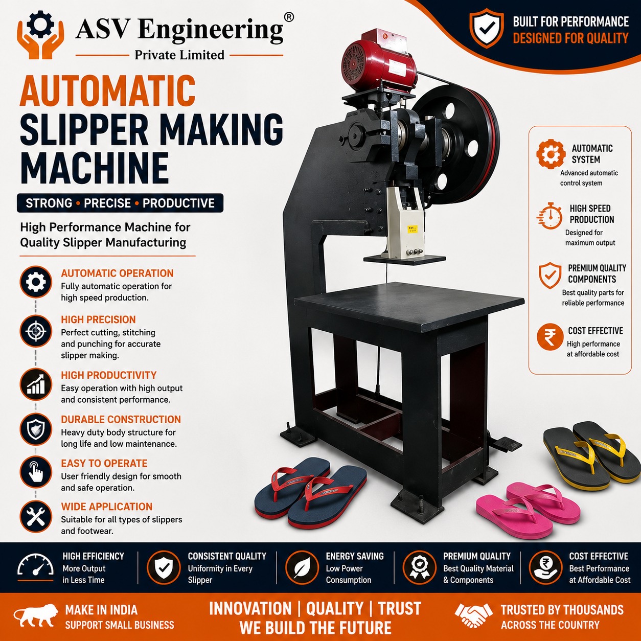 Buy Automatic Slipper Machine in Rupnagar Punjab - ASVR Engineering