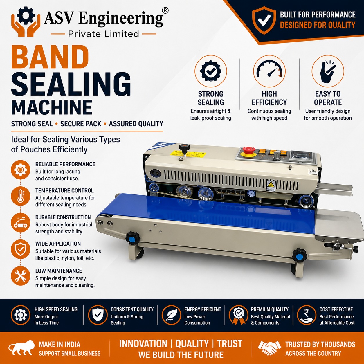 Compact Band Sealing Machine Machine in India with Low Operating Cost