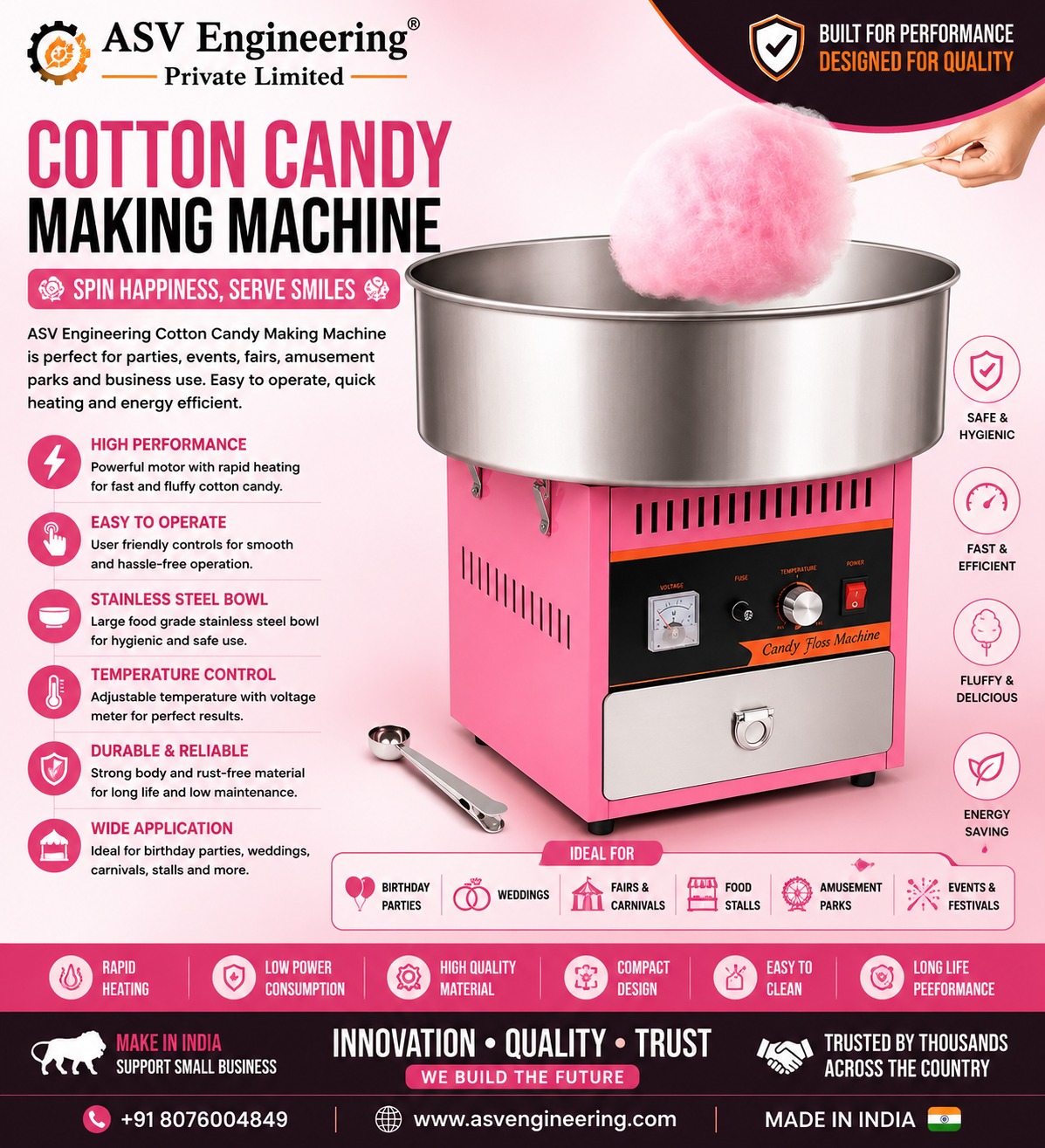 Buy Cotton Candy Making Machine in Jamui, Bihar - Top Quality Cotton Candy Machine Price
