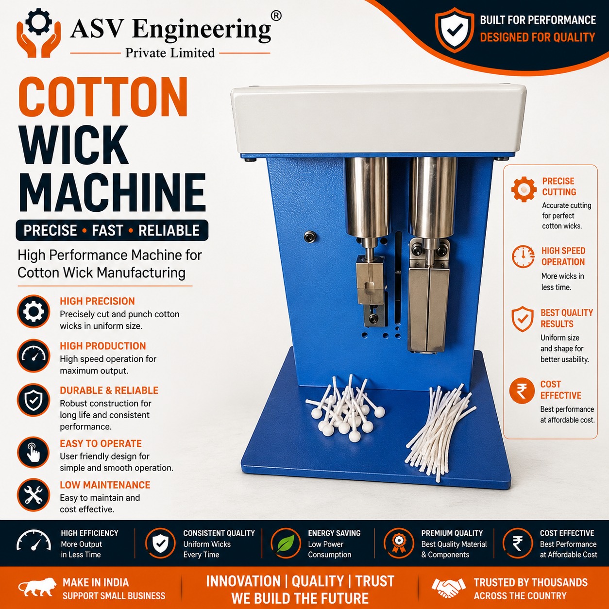 Cotton Wick Machine in Katihar, Bihar | ASVR Engineering Pvt Ltd