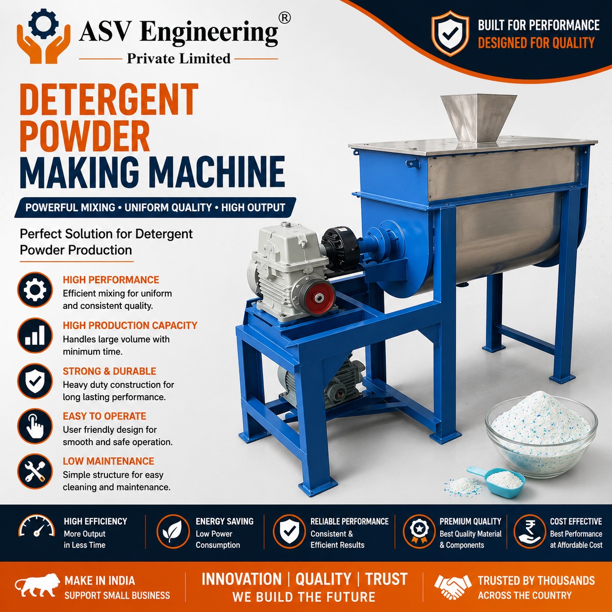 Premium Detergent Powder Making Machine Unit | ASVR Engineering