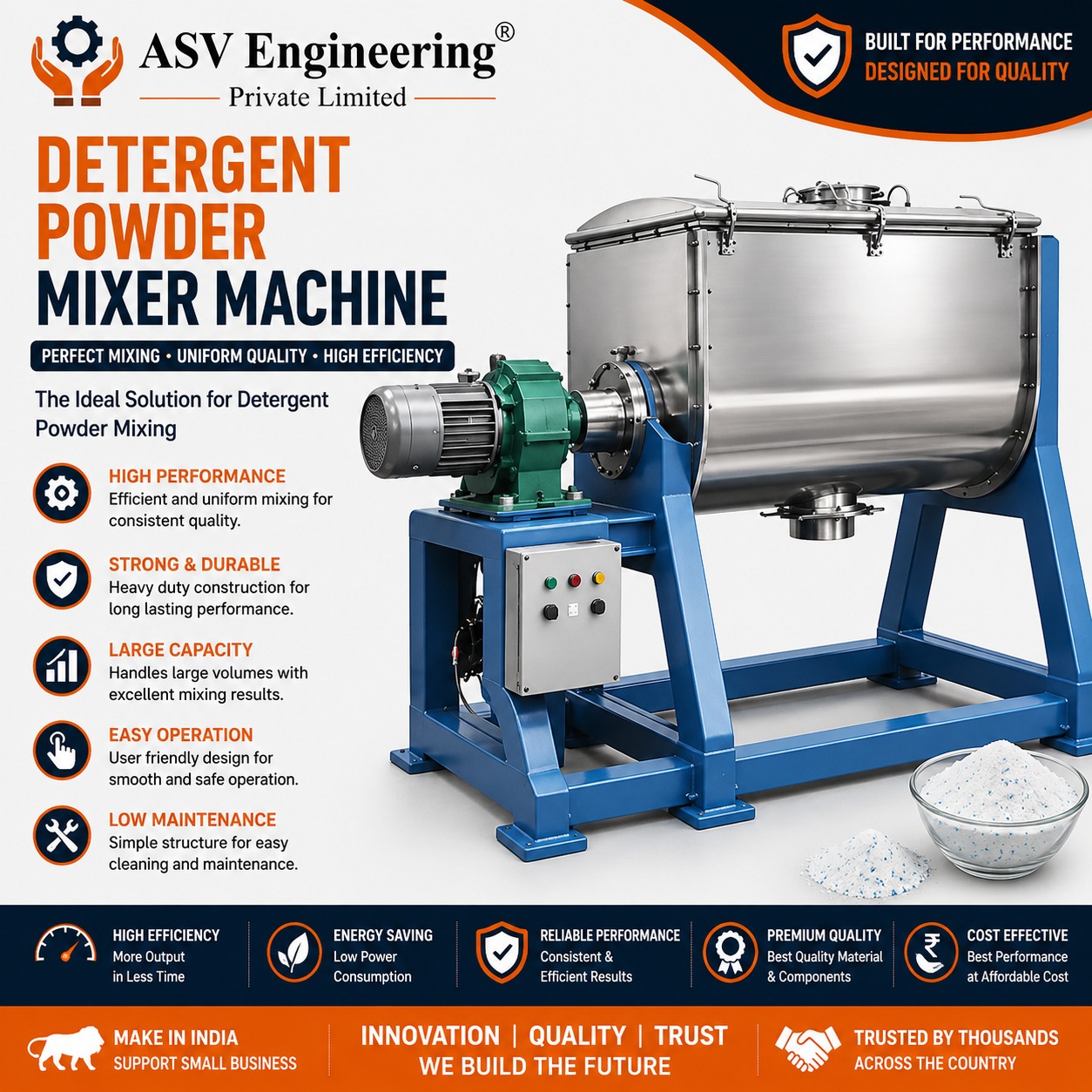 Detergent Powder Mixer Machine in Koderma, Jharkhand | ASVR Engineering Pvt Ltd