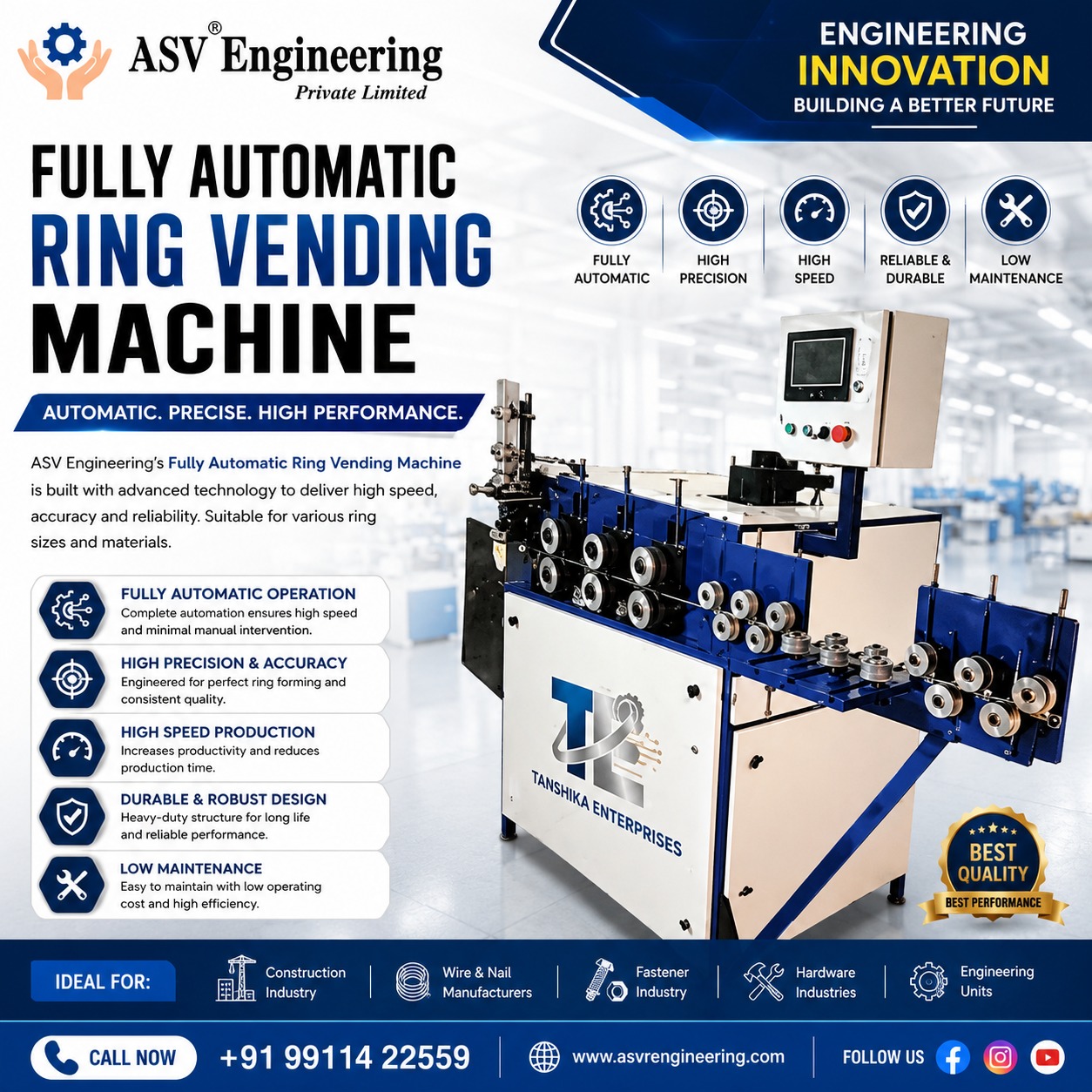 Easy-Install fully automatic ring vending machine System for Bulk Production