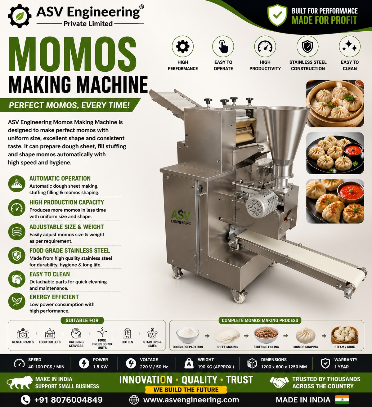 Momos Making Machine in Satari, Goa