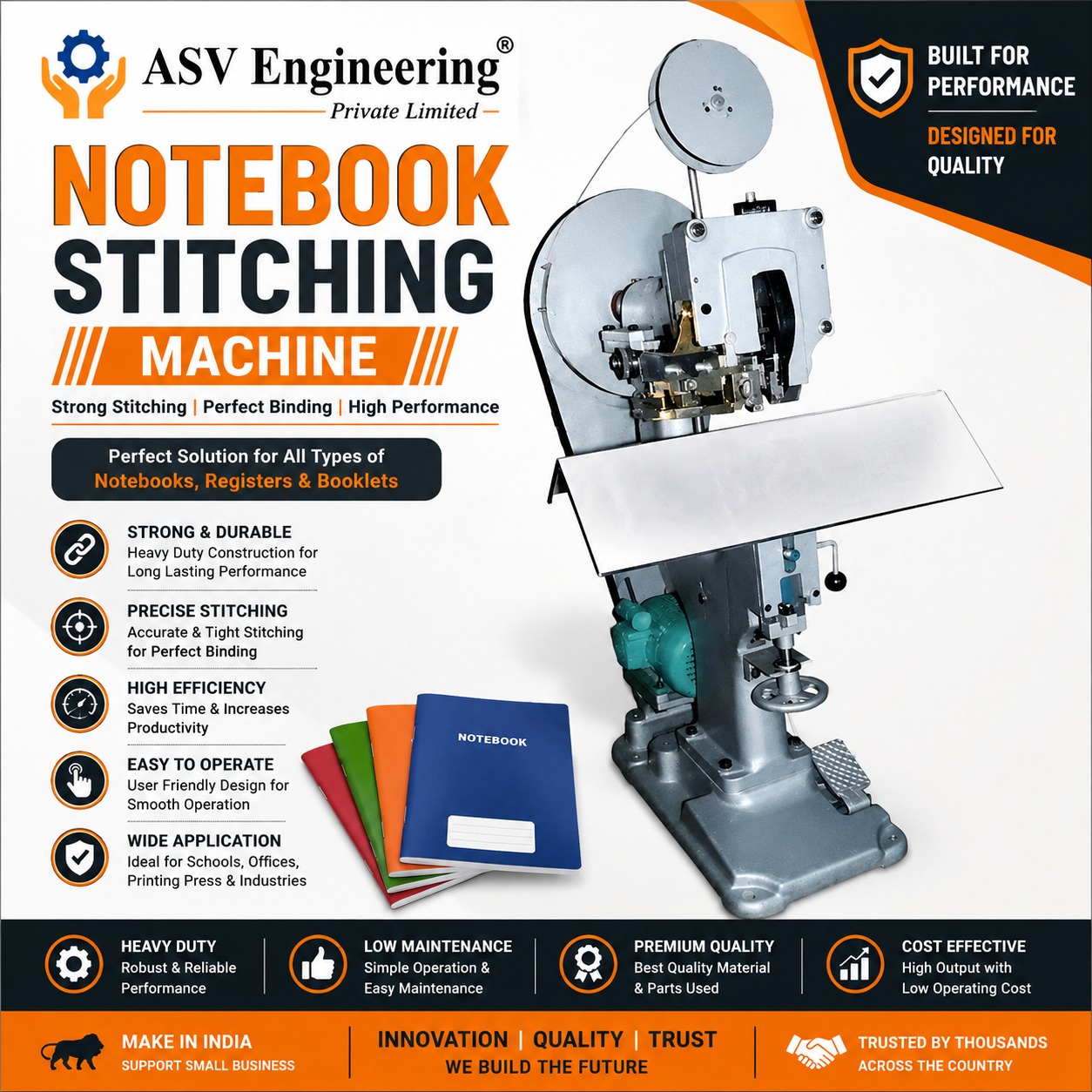 Buy Notebook Stitching Machine in Hangal Karnataka - ASVR Engineering