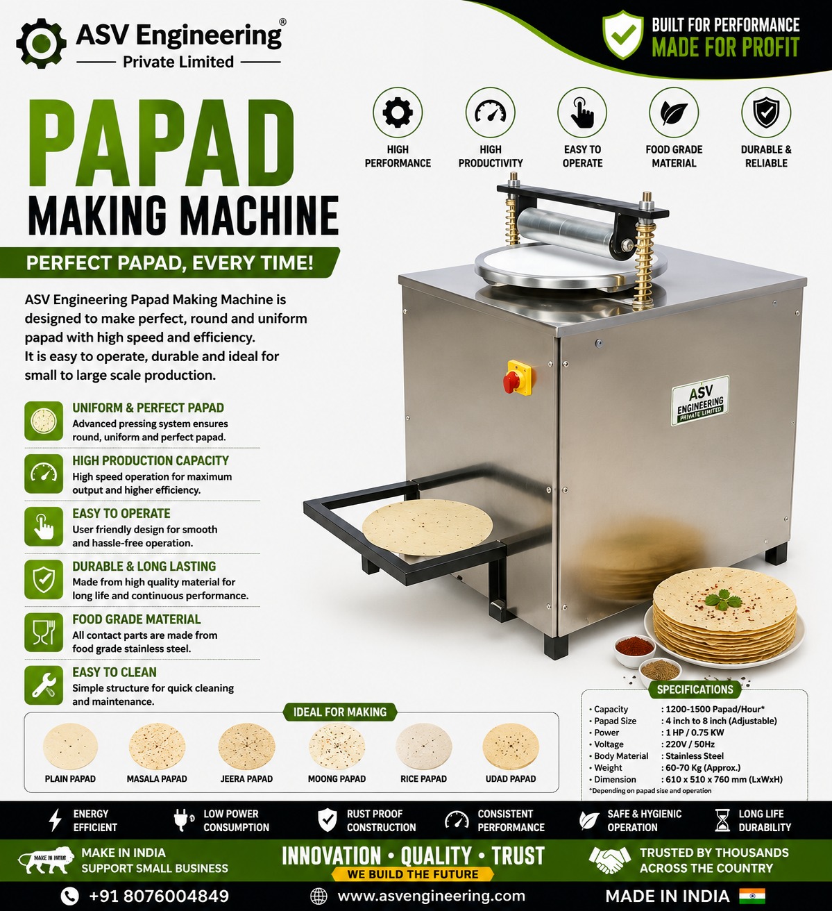 Papad Making Machine in Bagaha, Bihar