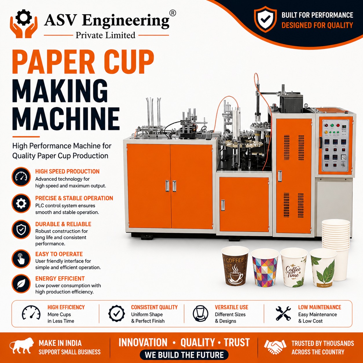 Automatic Paper Cup Making Machine in Ramnagar, Uttarakhand | ASVR Engineering Pvt Ltd