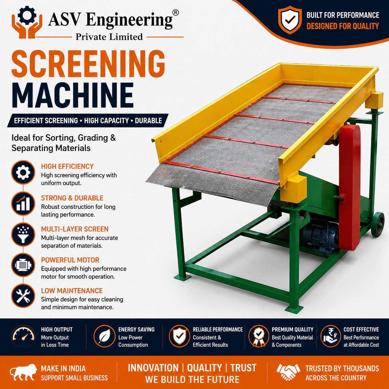 Professional Screening Machine System with Advanced Features