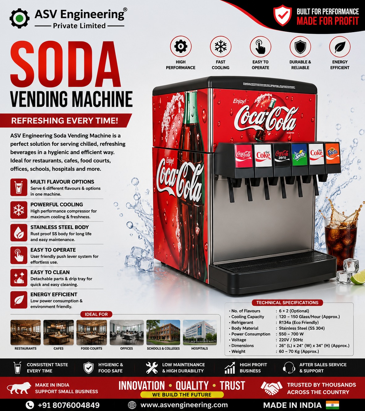 Popular soda vending machine Unit | ASVR Engineering