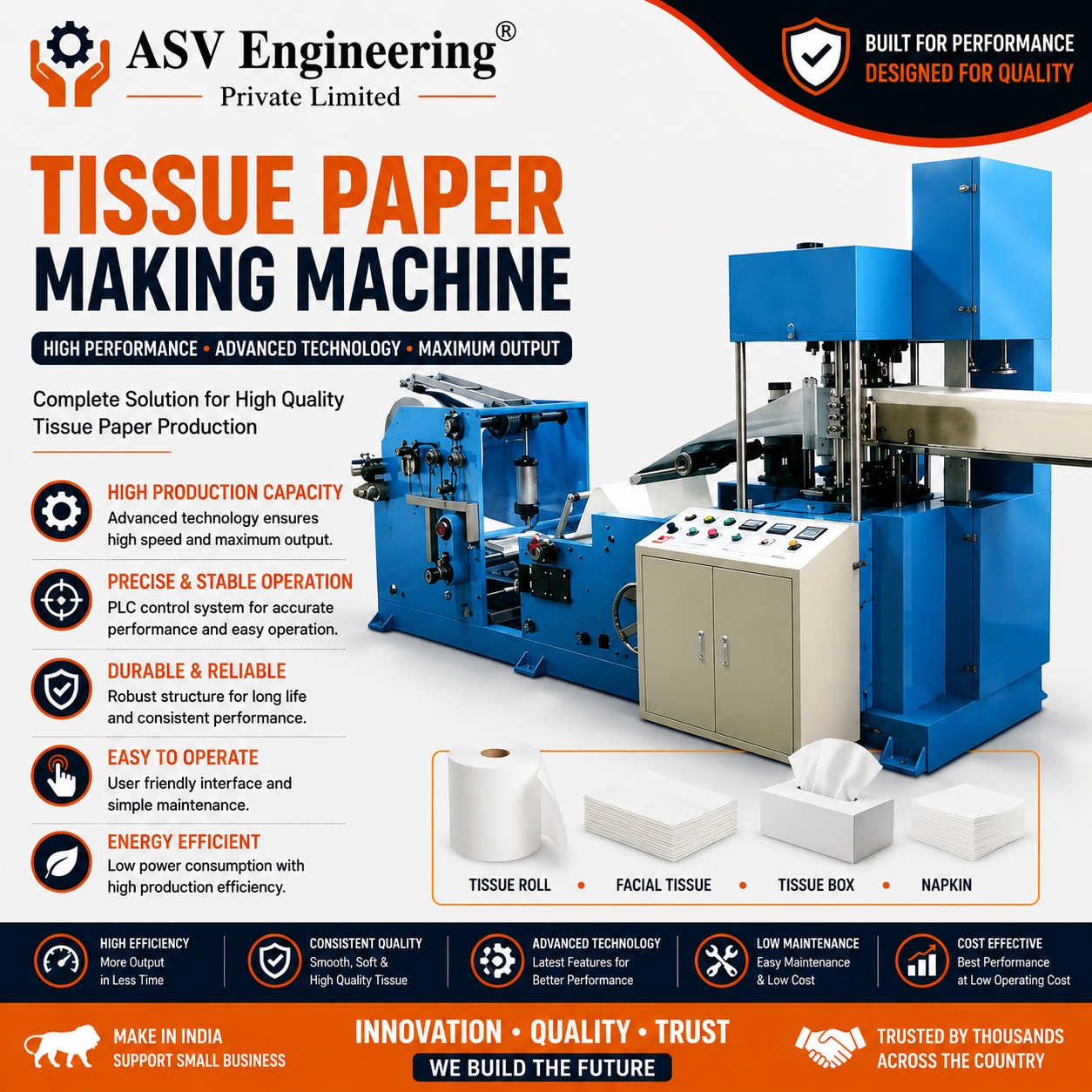 Precision Tissue Paper Making Machine System | ASVR Engineering