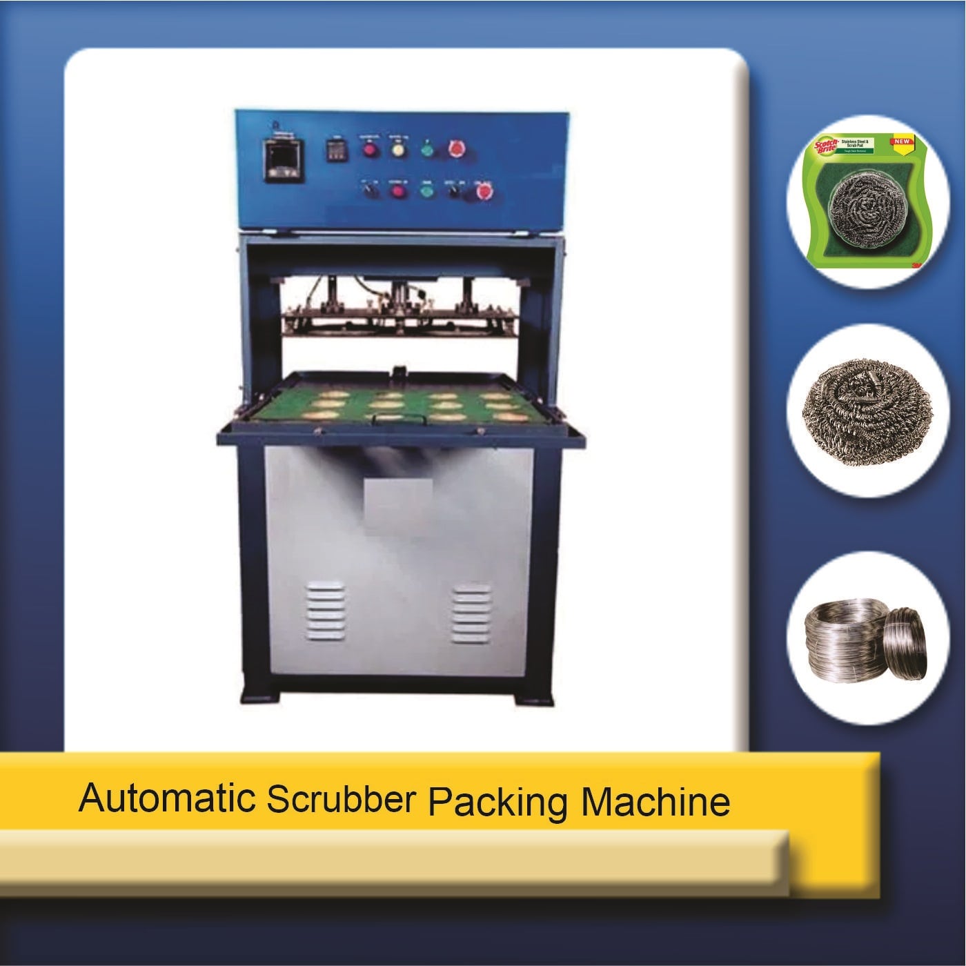 automatic scrubber packing machine