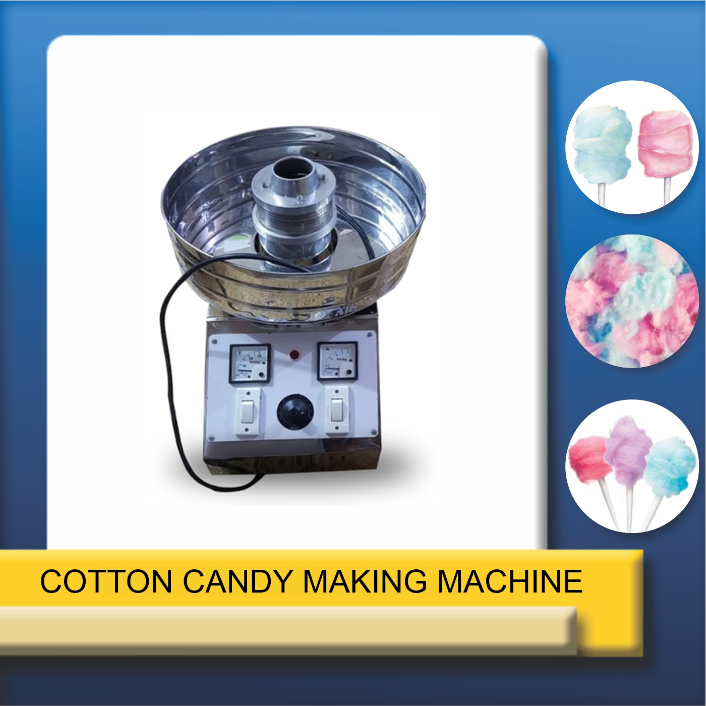 Automatic Cotton Candy Machine - Candy Manufacturing Machine At Best Price