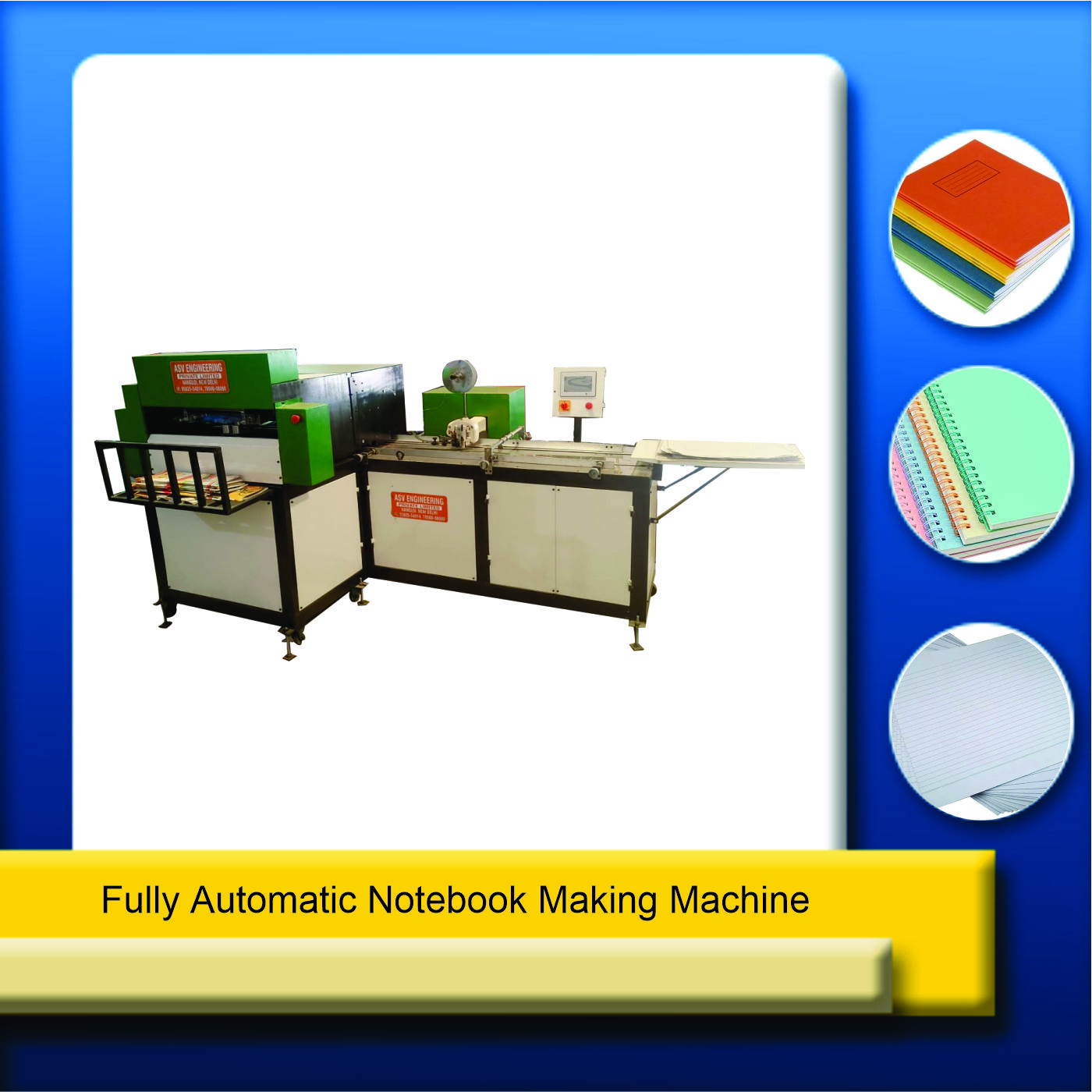 fully automatic notebook making machine