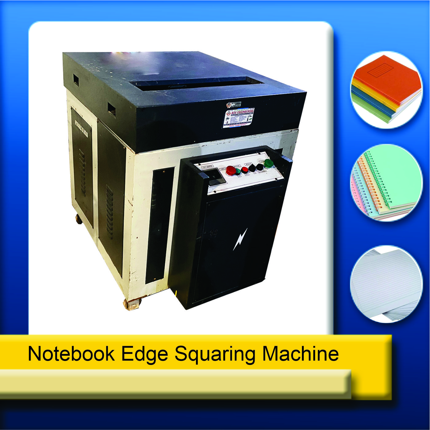 notebook edge squaring machine
