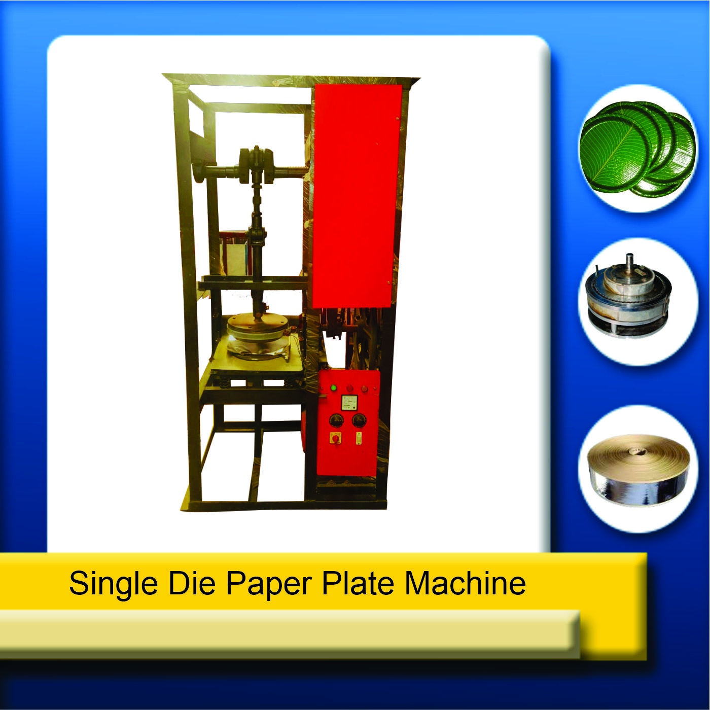 single die paper plate machine