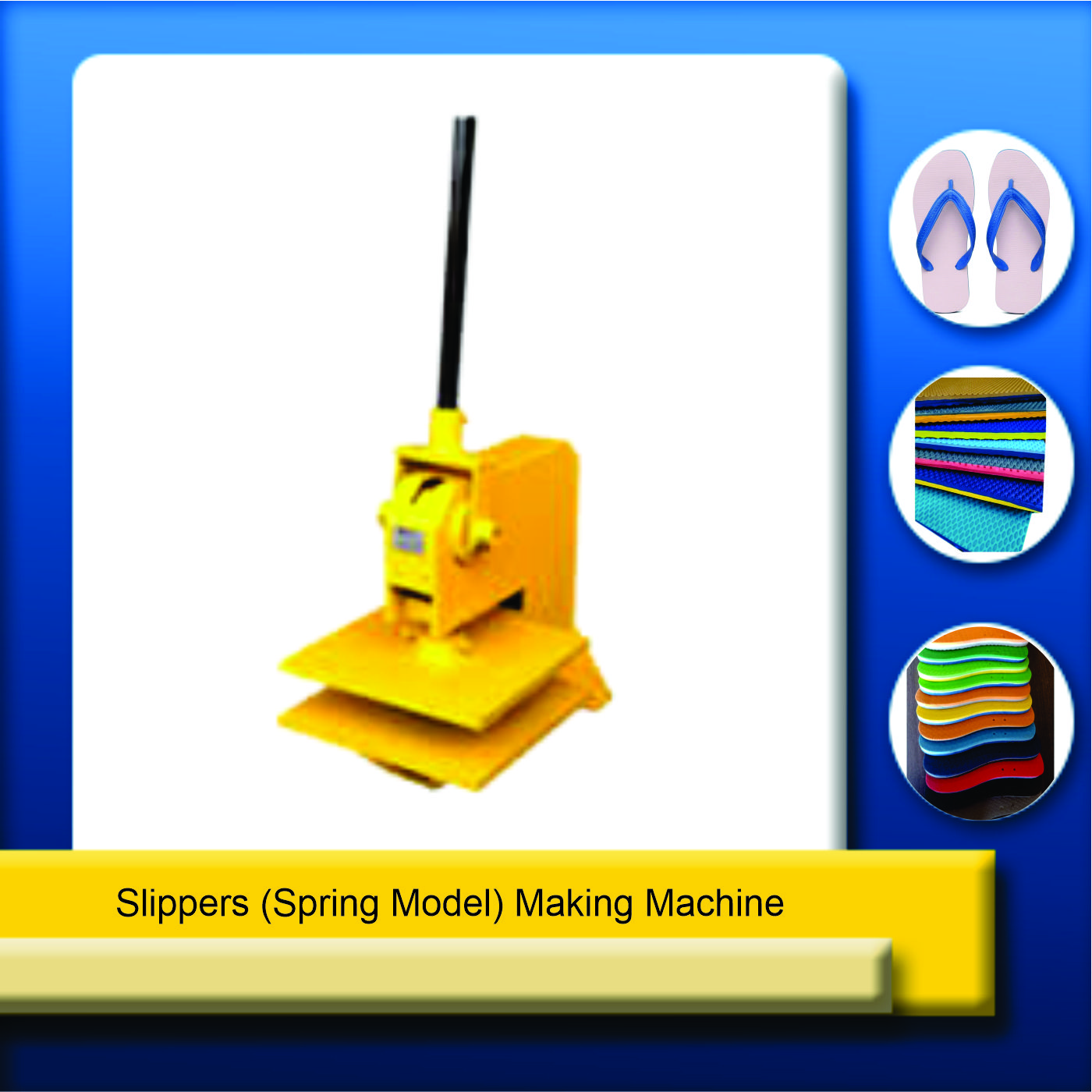 manual chappal making machine